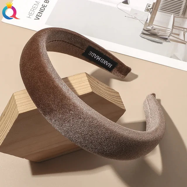 Velvet Wide Headband for Comfortable Polished Style