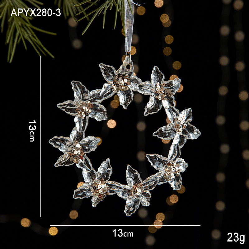 Acrylic Christmas Ornaments for Sparkling Tree Decor