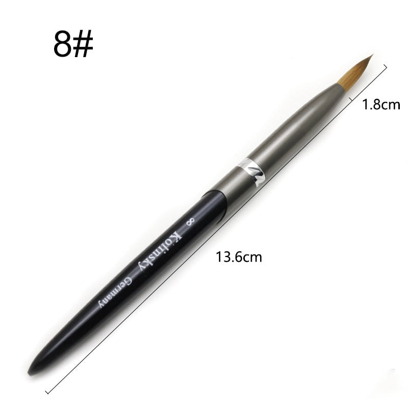 Kolinsky Acrylic Nail Brush — Precision Crystal Pen