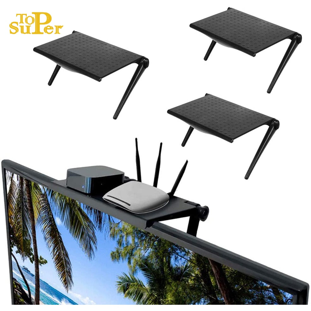 Monitor Shelf Organizer: Free Up Desk Space Above Screen