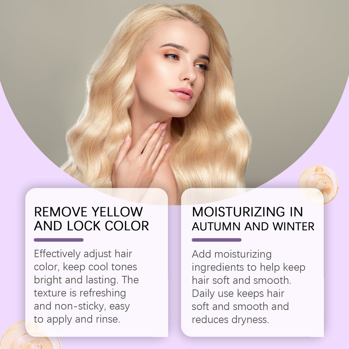 Purple Conditioner for Blonde Hair | Cool, Glossy Color