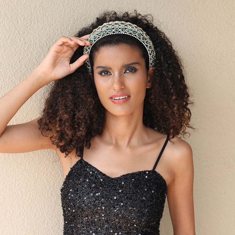 Baroque Crystal Headband for Vintage-Inspired Glamour