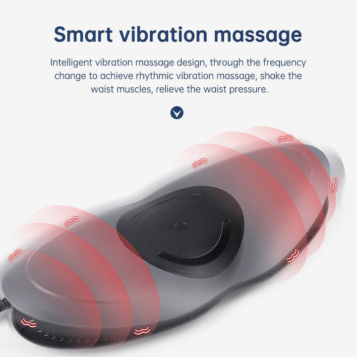 Lumbar Traction Massager — 10cm Stretch & Heat for Back Pain
