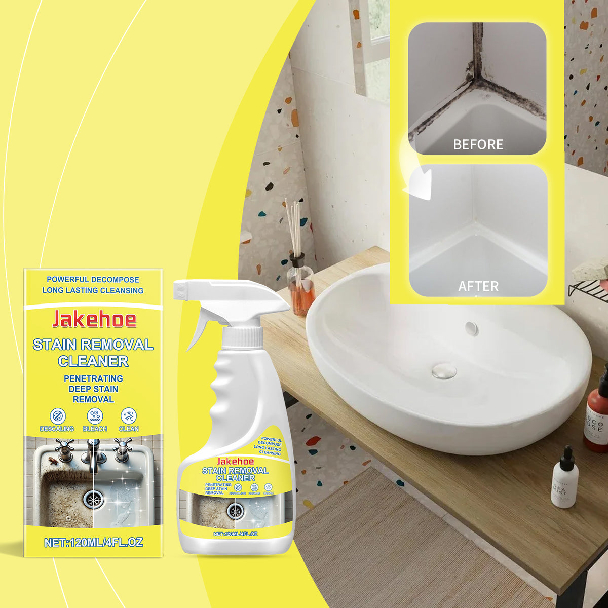 Stain Remover Spray for Tile, Sink & Stubborn Grime