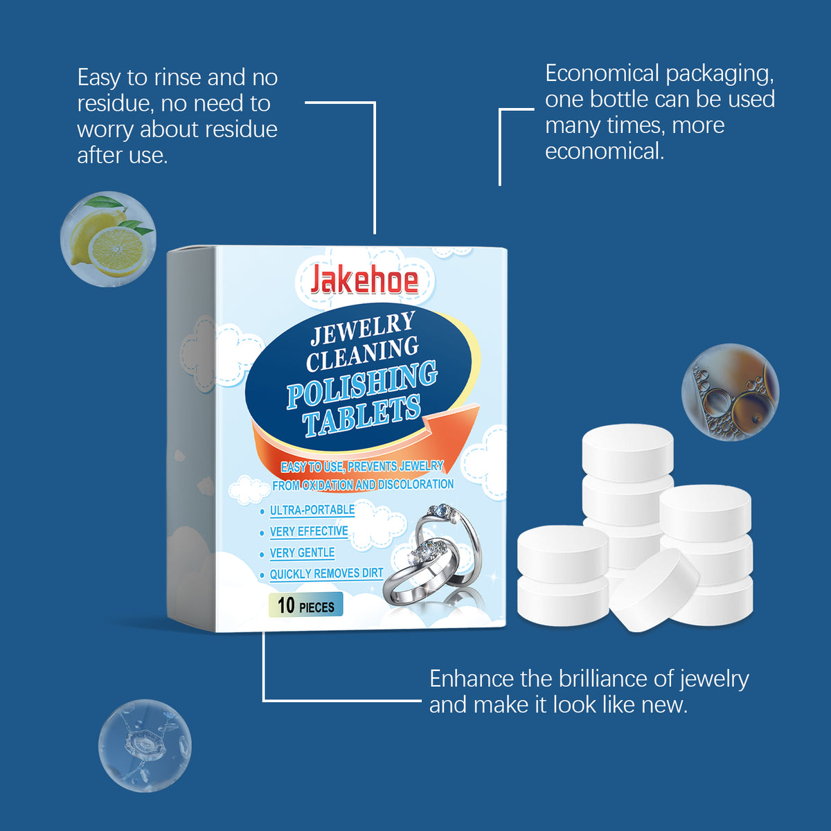Jewelry Cleaning Tablets for Brighter, Cleaner Pieces