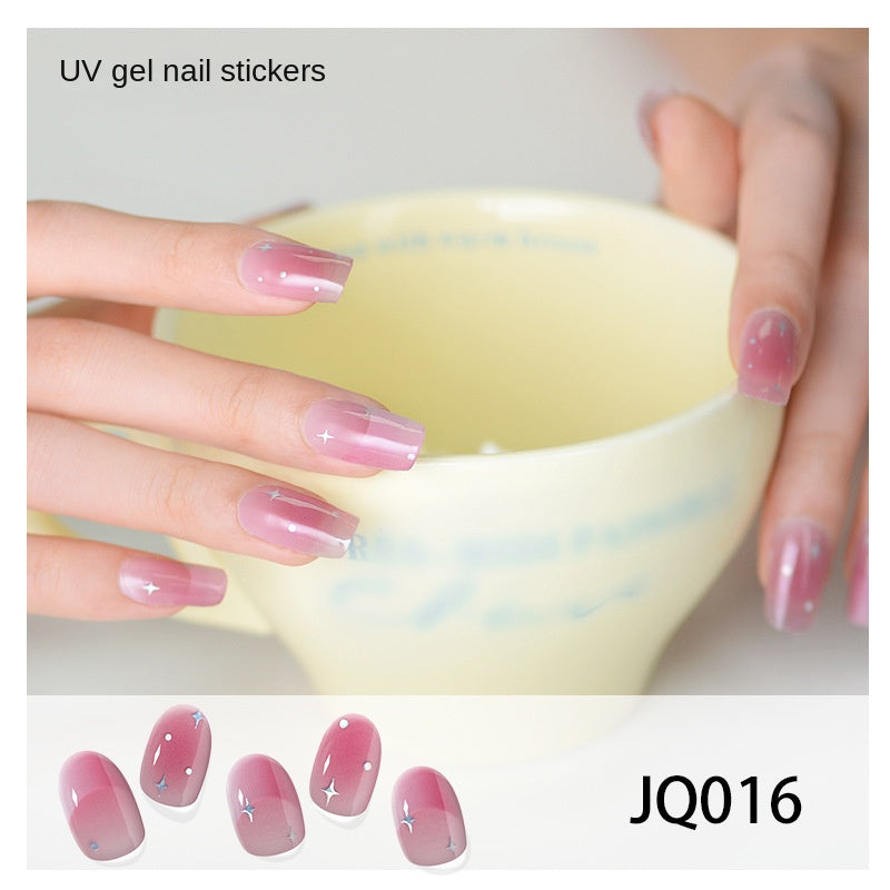 Semi-Cured UV Gel Nail Stickers — Salon Art in Seconds