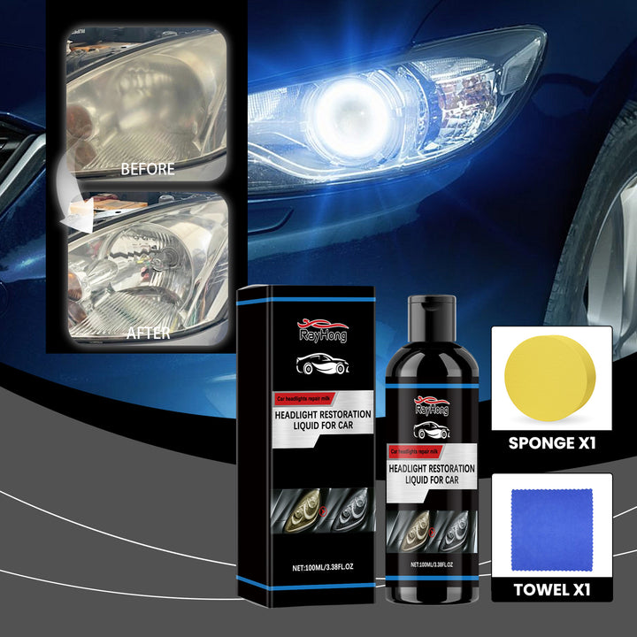 Headlight Restoration Liquid for Clearer Night Driving
