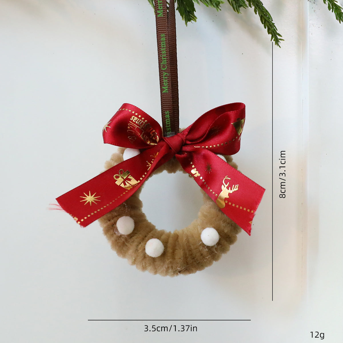 Christmas Wreath Ornaments for Festive Tree Decor