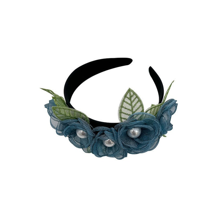 Floral Pearl Headband for Romantic Wedding Guest Style
