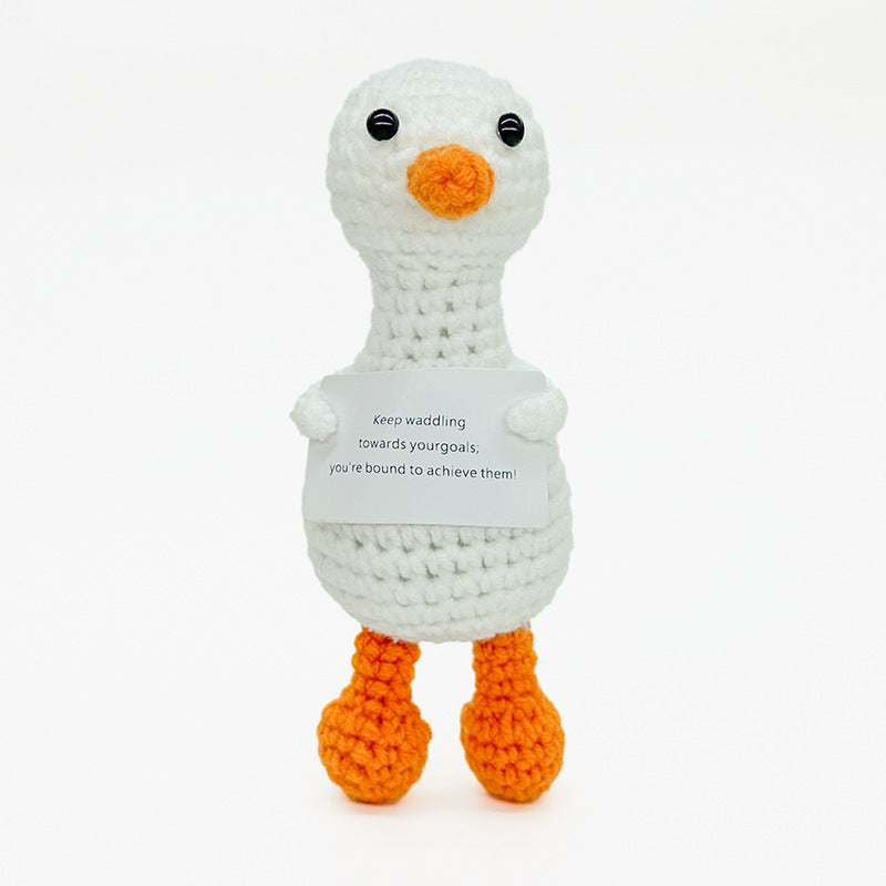 Handmade Knitted Gift Doll With Heartfelt Message