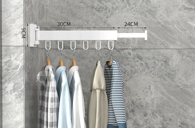 Wall-Mounted Drying Rack for Small-Space Laundry Rooms