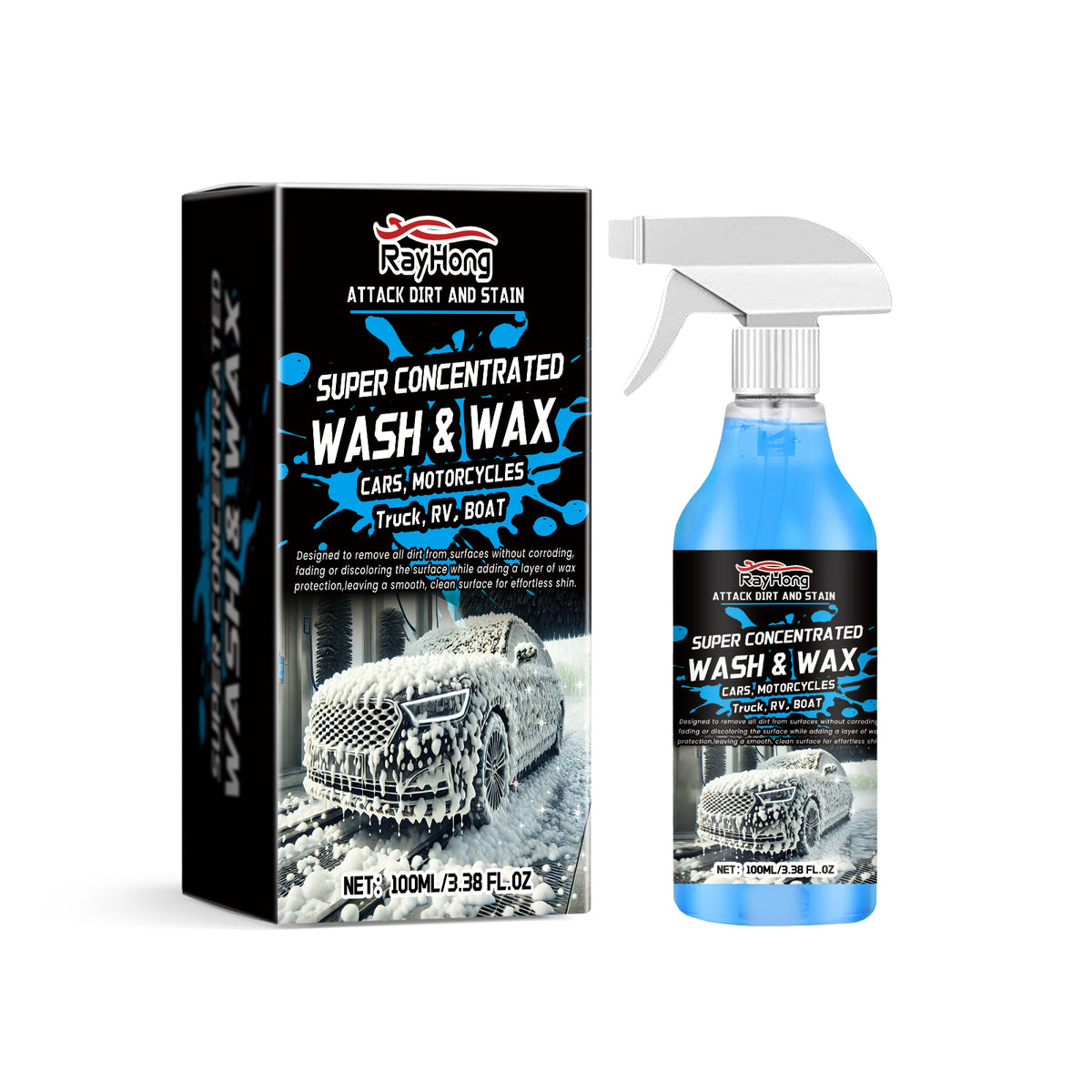 Car Wash Liquid with Wash & Wax for a Lasting Shine
