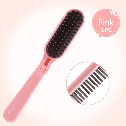 Portable Folding Hair Brush for Easy On-the-Go Detangling