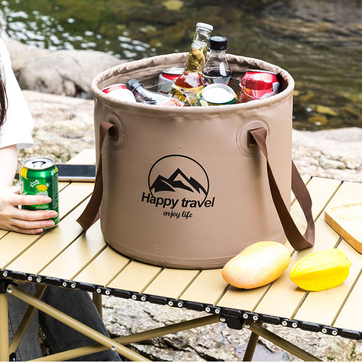 Collapsible Camping Wash Basin That Packs Flat Easily