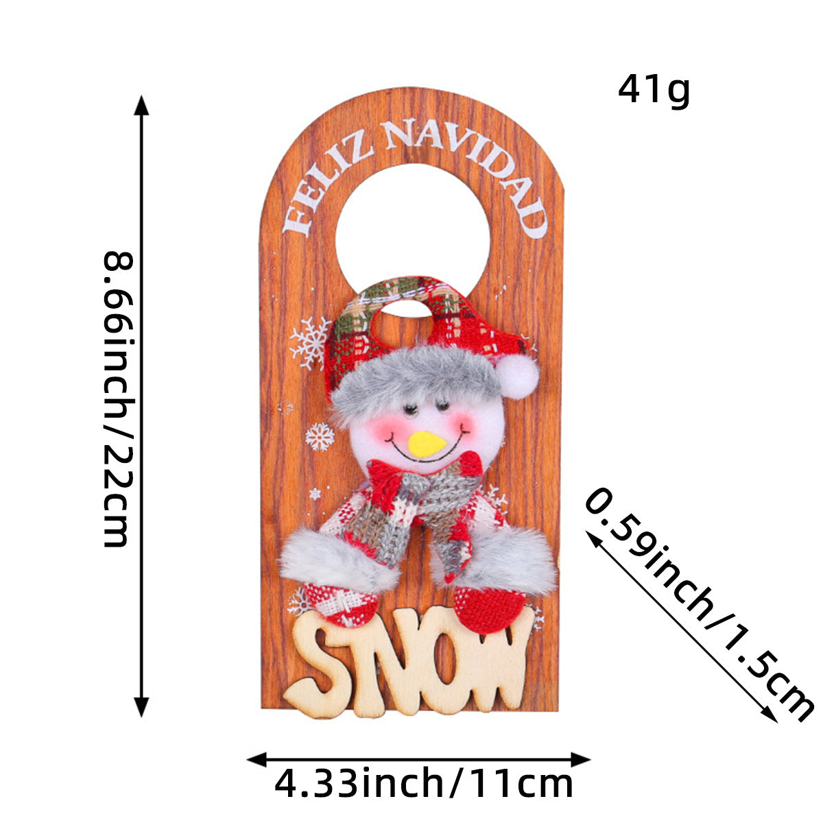 Christmas Door Handle Ornament for Cheerful Holiday Decor