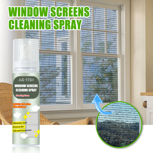 Window Cleaning Foam Spray for Streak-Free Glass & Screens
