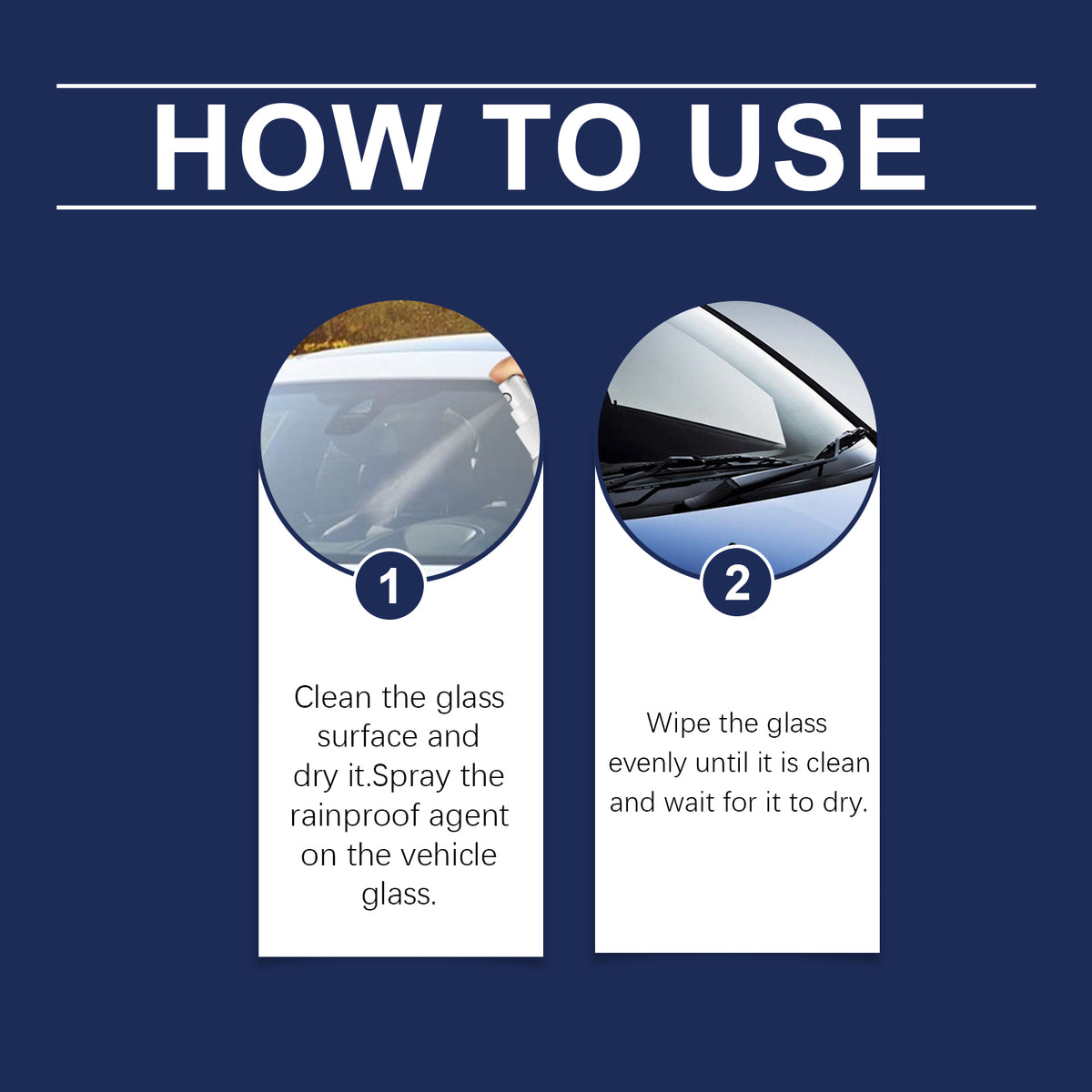 Windshield Rain Repellent Coating Spray for Clearer Views