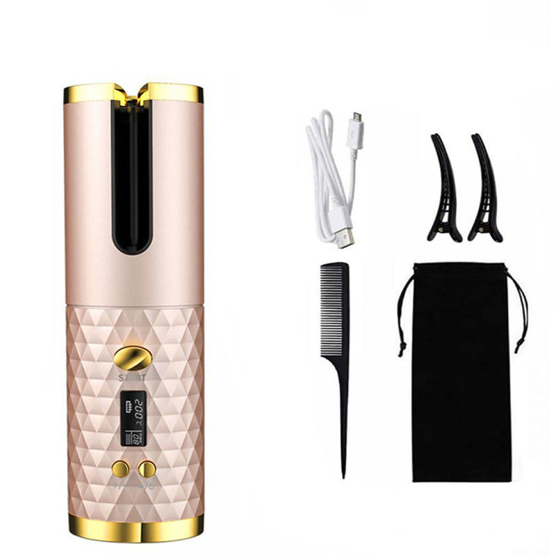 Automatic Curling Iron – Cordless Portable Hair Curler