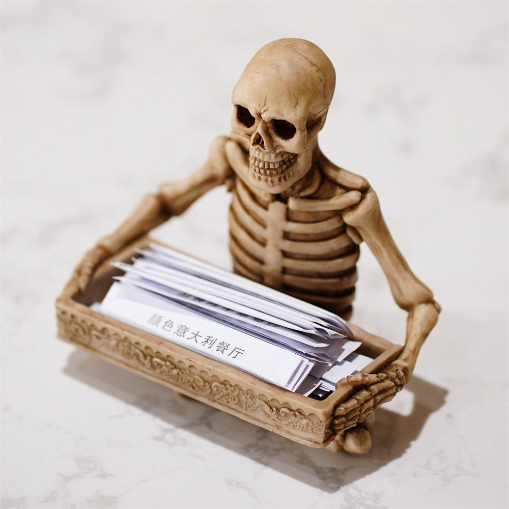 Skeleton Halloween Tray Desk and Vanity Organizer