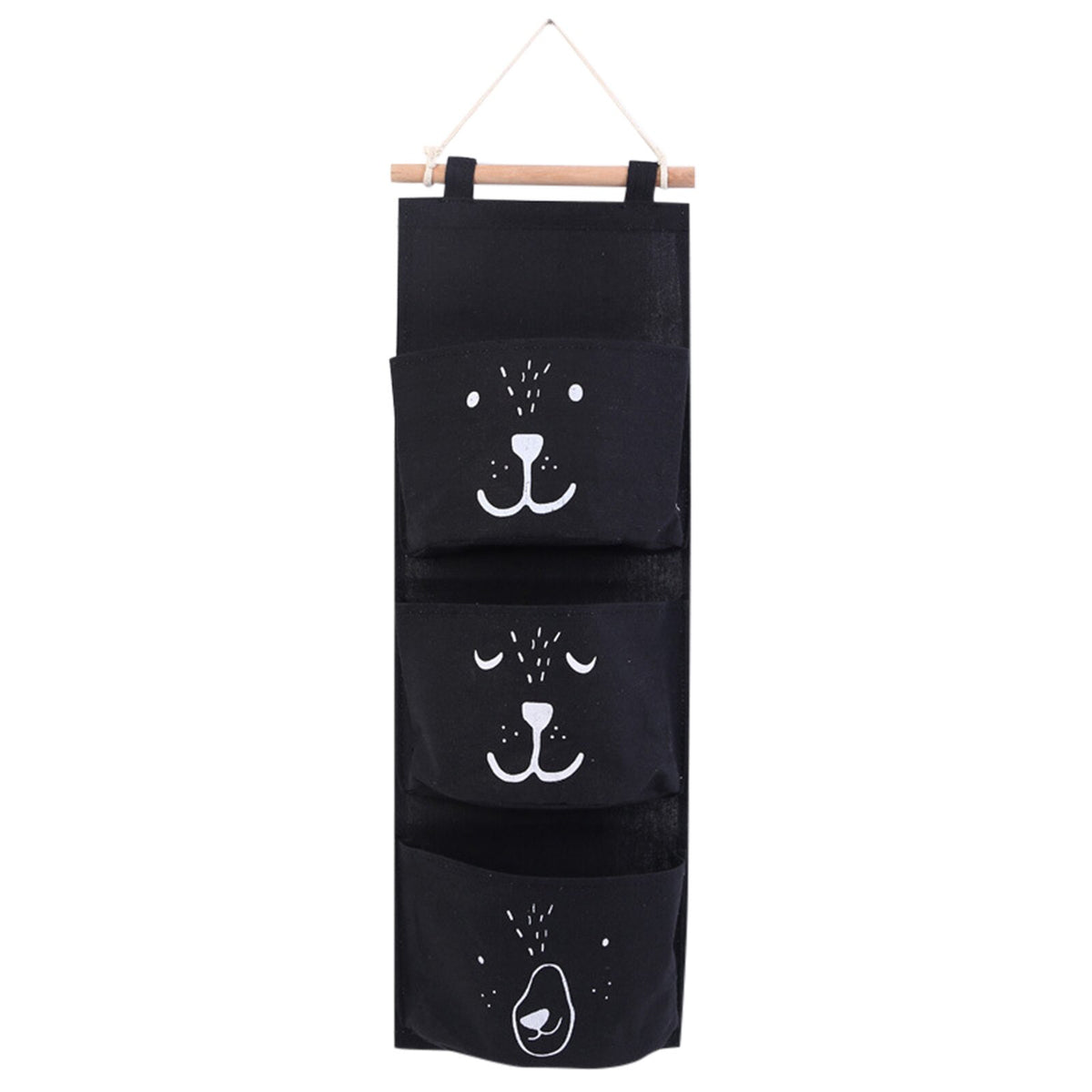 3-Pocket Hanging Wall Organizer for Nursery Storage