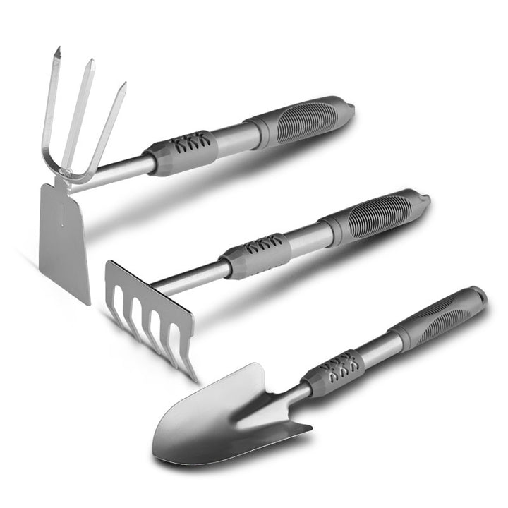 3-Piece Garden Hand Tool Set for Planting Flowers & Veg
