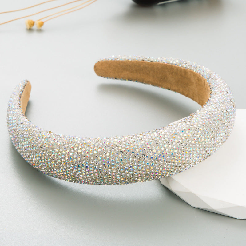 Padded Rhinestone Headband for Effortless Glamour