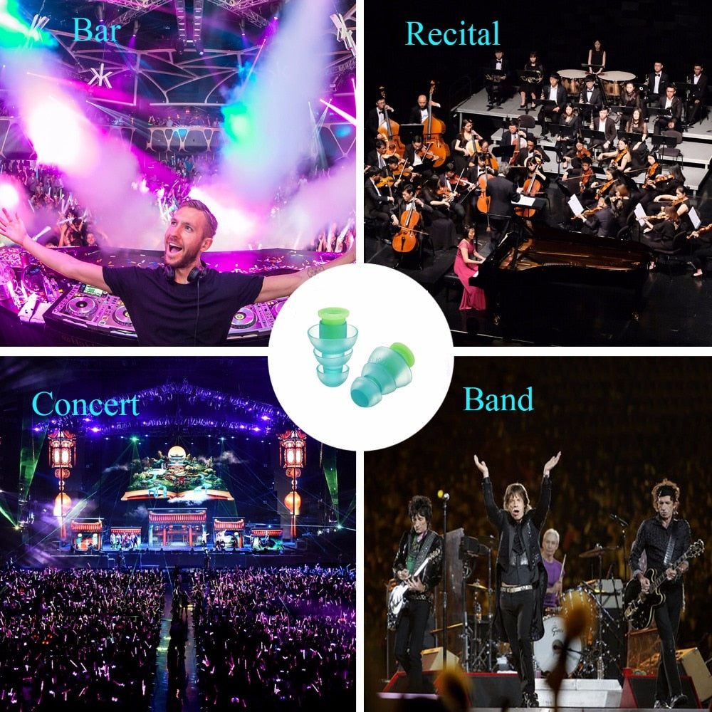 Silicone Ear Plugs for Sleeping & Concerts — Hear Clearly