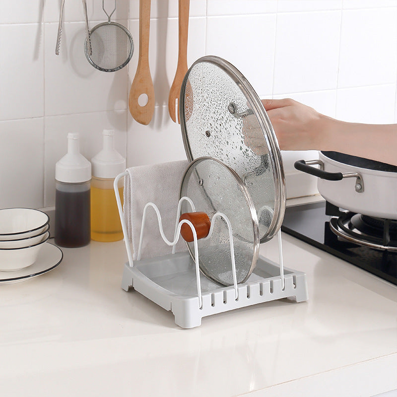 Pot Lid Rack for Stove: Upright Storage for Small Kitchens
