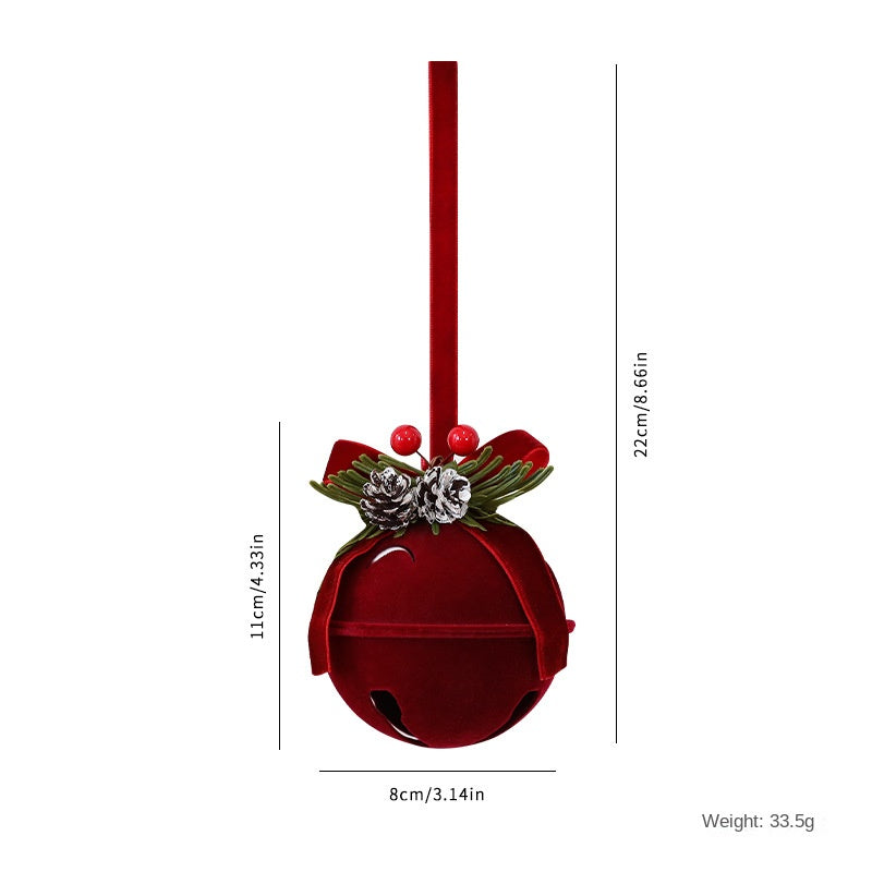 Christmas Bell Plush Ornaments Nordic Holiday Decor
