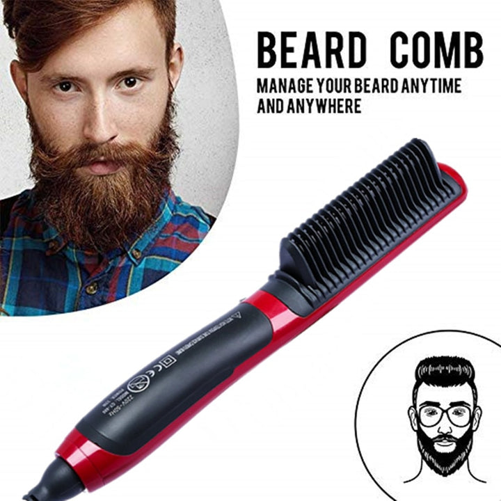 Men's Hair and Beard Straightening Comb Styler Ceramic