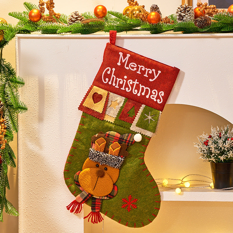 3D Christmas Stocking Decorations for Small Gifts & Candy