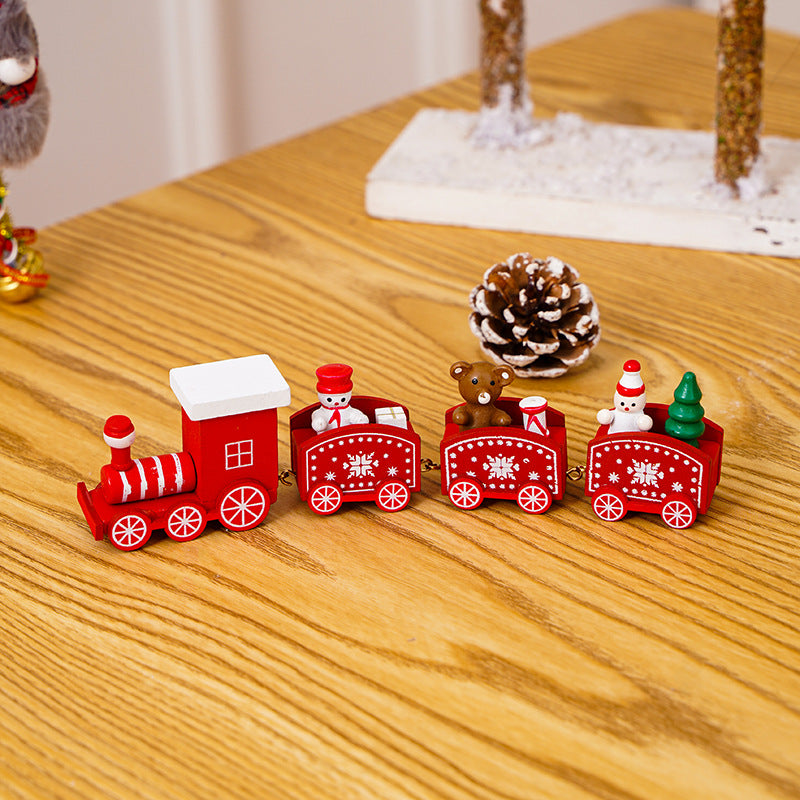 Wooden Christmas Train Sets for Charming Holiday Displays