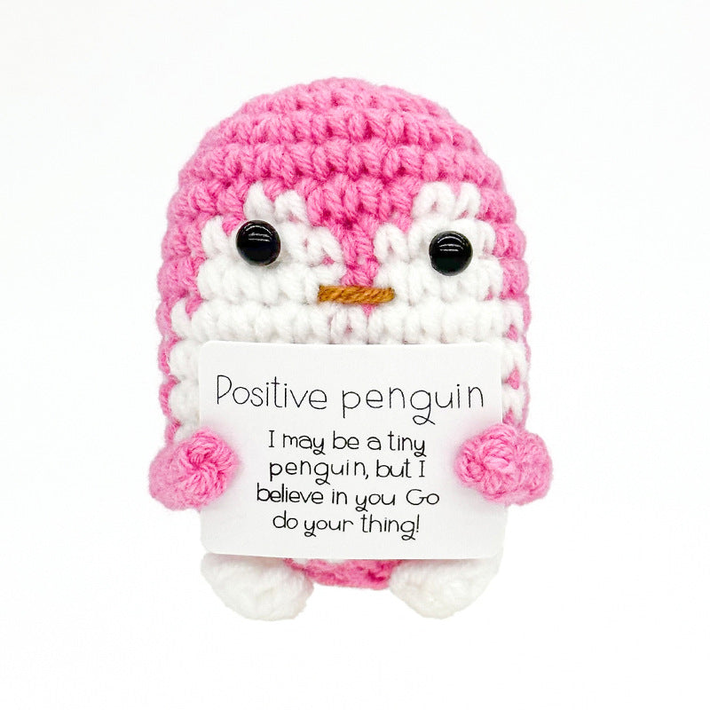 Handmade Knitted Gift Doll With Heartfelt Message