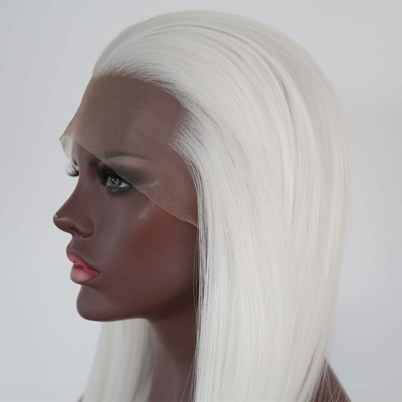 Ancient Style White Wig for Striking Hanfu Cosplay