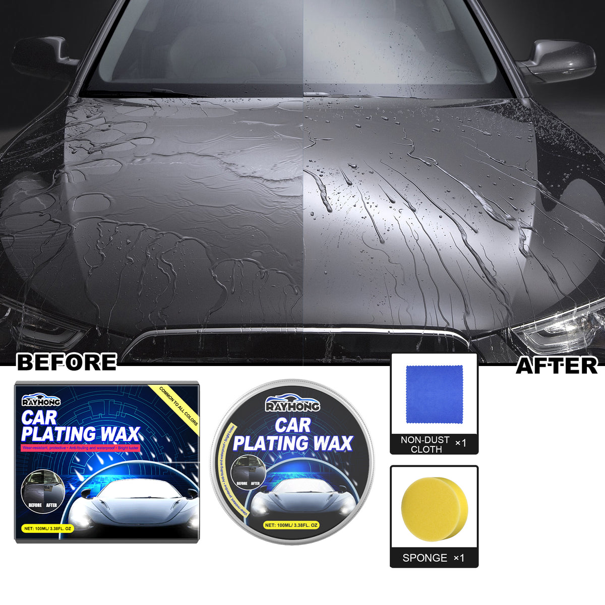 Car Wax Coating for Glossy Paint Protection Finish
