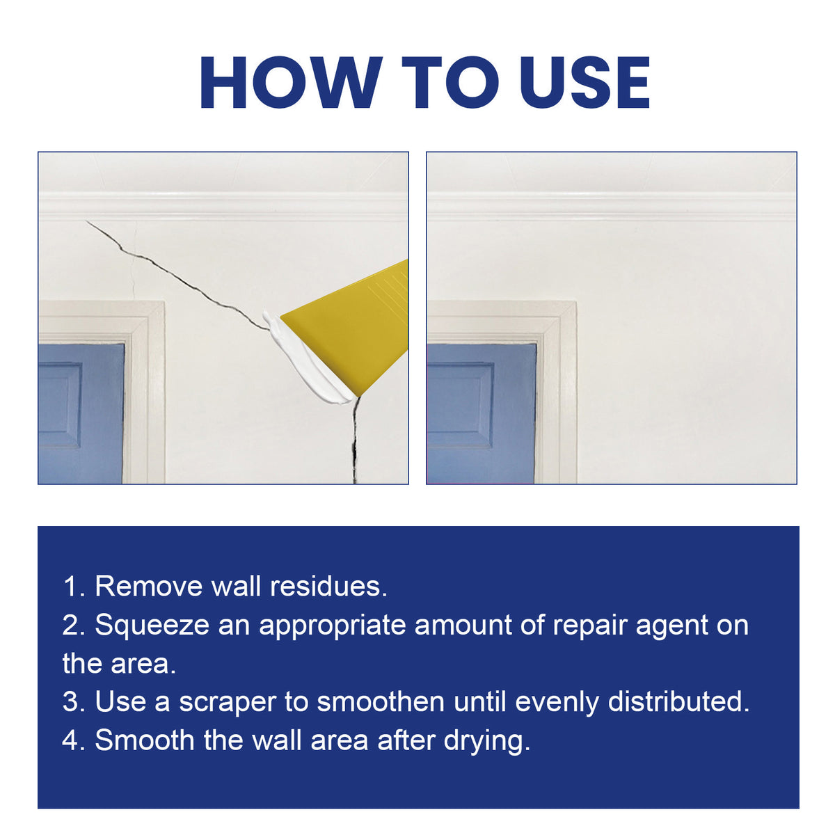 White Wall Repair Paste for Smooth, Lasting Touch-Ups