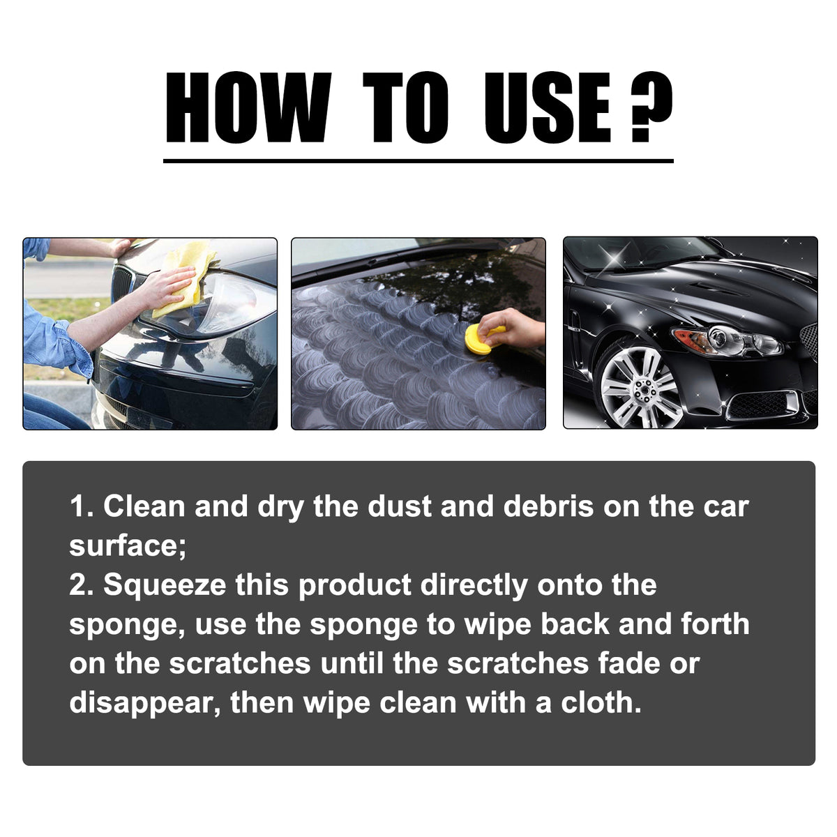 Car Scratch Remover Lotion for Paint Shine Restoration