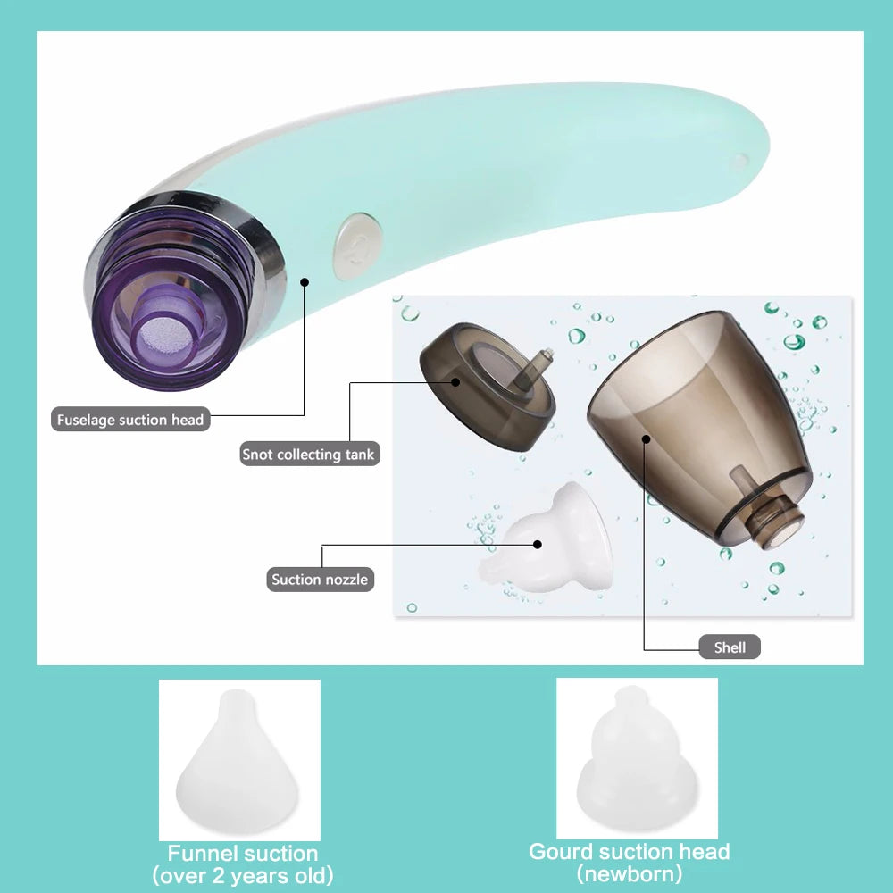 Baby Nasal Aspirator Electric — Safe Hygienic Nose Cleaner