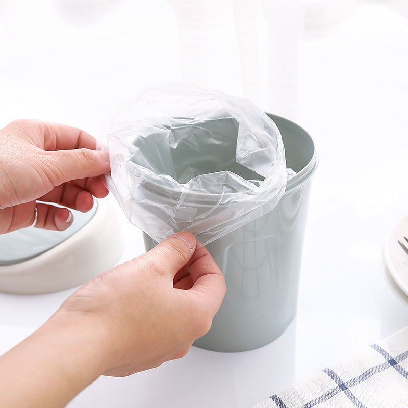 Mini Desktop Trash Can with Swing Lid for Coffee Table
