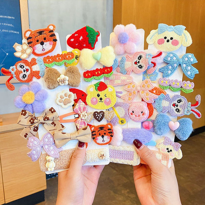 Plush Hair Clips for Kids – Cute Bangs & Side Clips