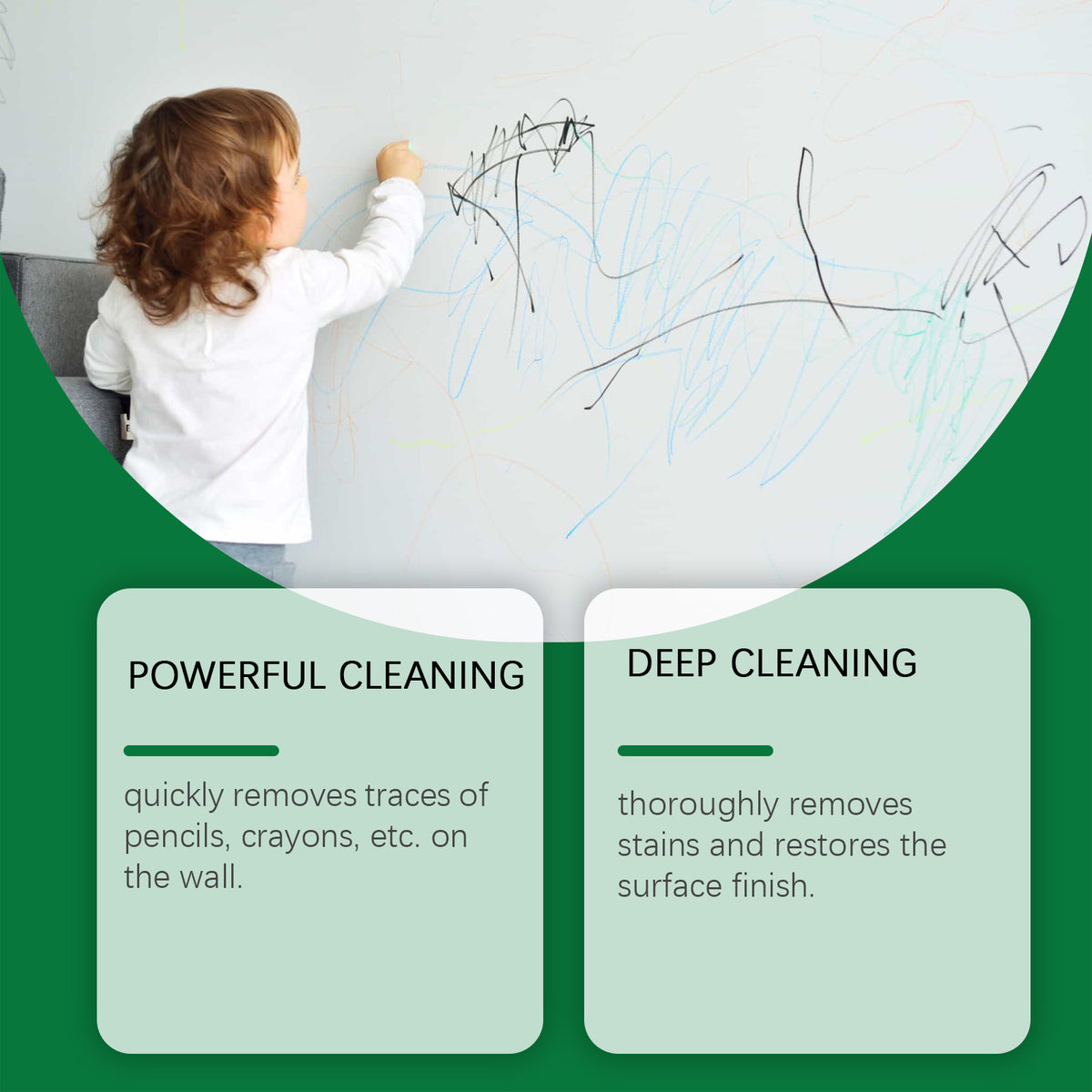 Wall Cleaning Cream for Marks, Stains & Brightening