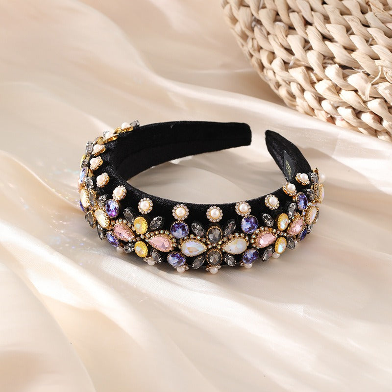 Baroque Rhinestone Headband for Instant Retro Glam
