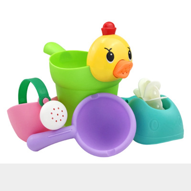 Kids Bath Toys Set for Colorful Pour-and-Play Fun Time
