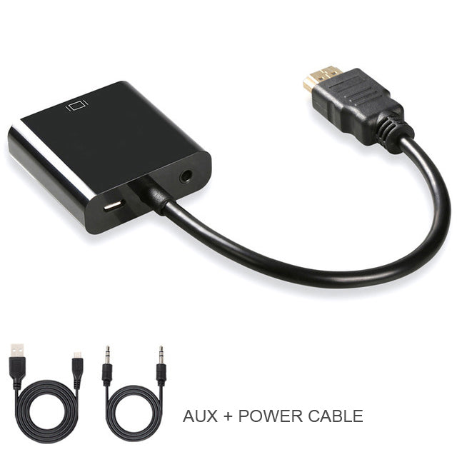 HDMI to VGA Adapter for Laptop to Projector 1080P