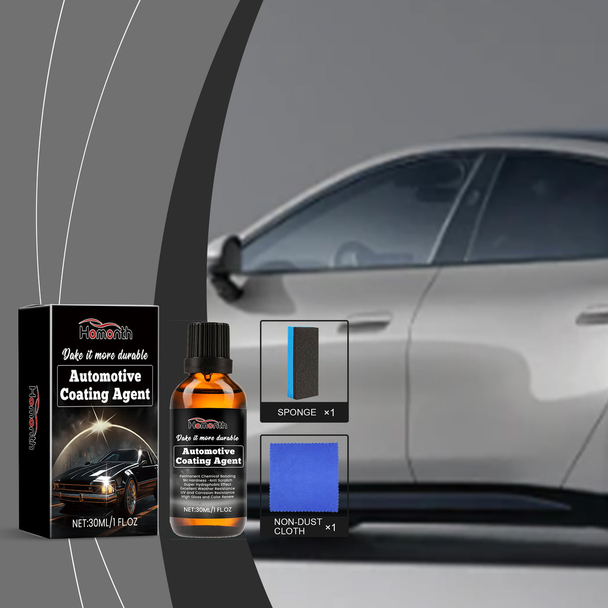 Automotive Nano Coating for Glossy Paint Protection