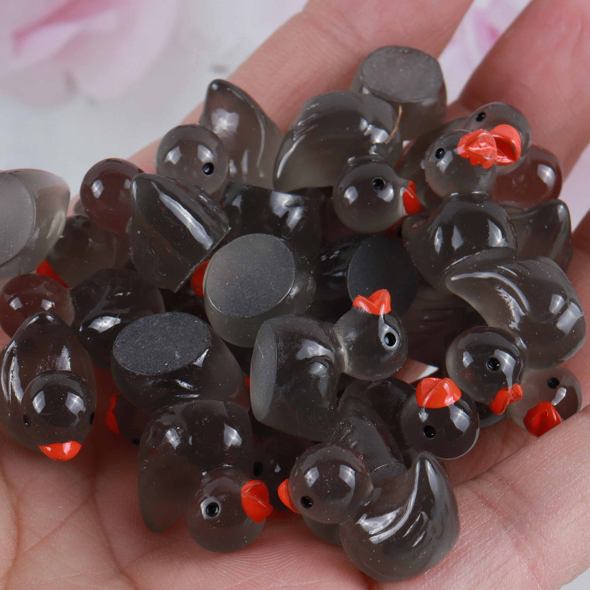 Luminous Mini Duck Charms for Playful DIY Decorations