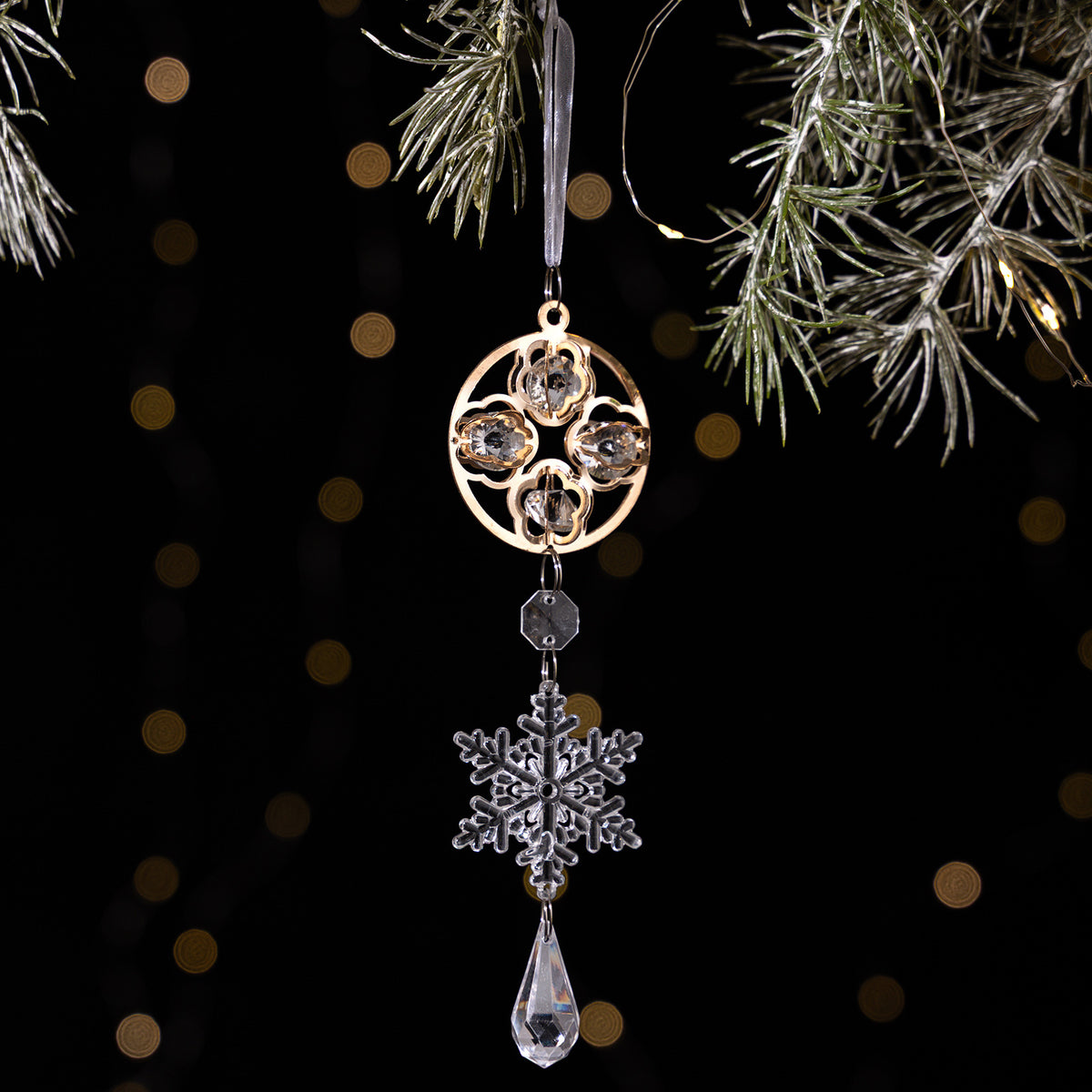 Crystal Christmas Ornaments for Elegant Sparkling Trees