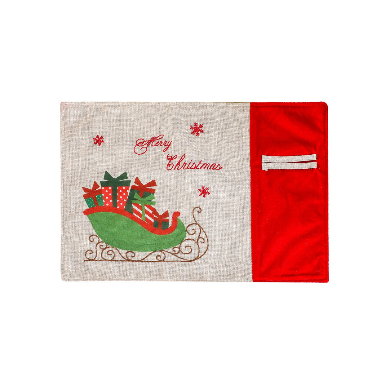 Christmas Placemats for Festive Red and Green Tables