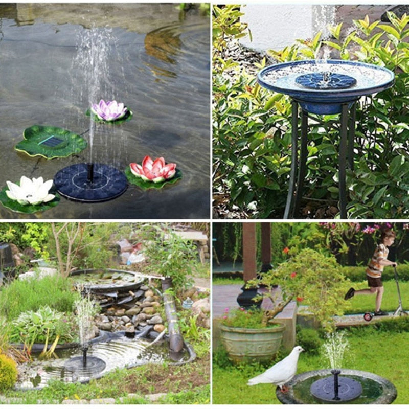 Solar Floating Fountain for Ponds and Birdbaths
