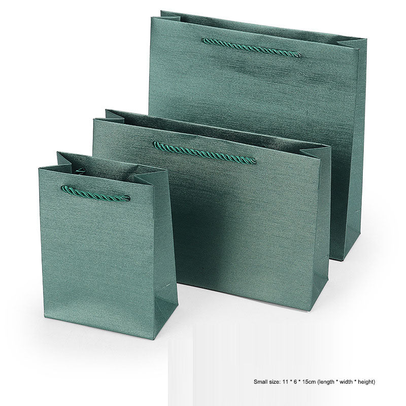 Jewelry Gift Paper Bags with Cord Handles in 4 Colors